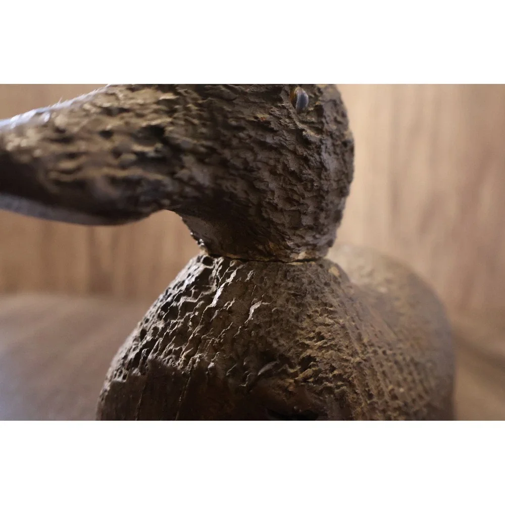 Vintage Primitive Wooden Duck Decoy Pascagoula Associated Folk Art 17